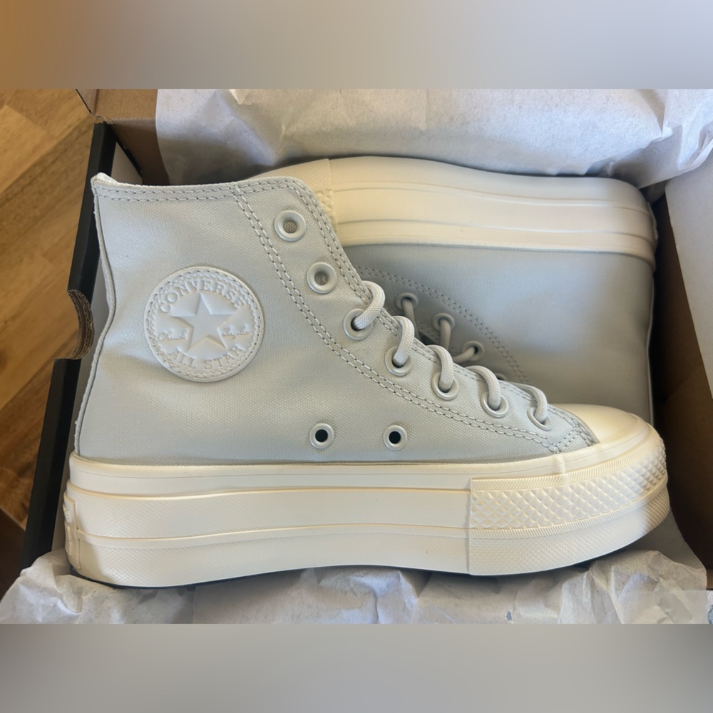 Converse High-Top Sneakers in Light Blue